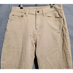 Banana Republic Jeans Men 31x30 Traveler Slim Straight Leg Stretch Beige Denim